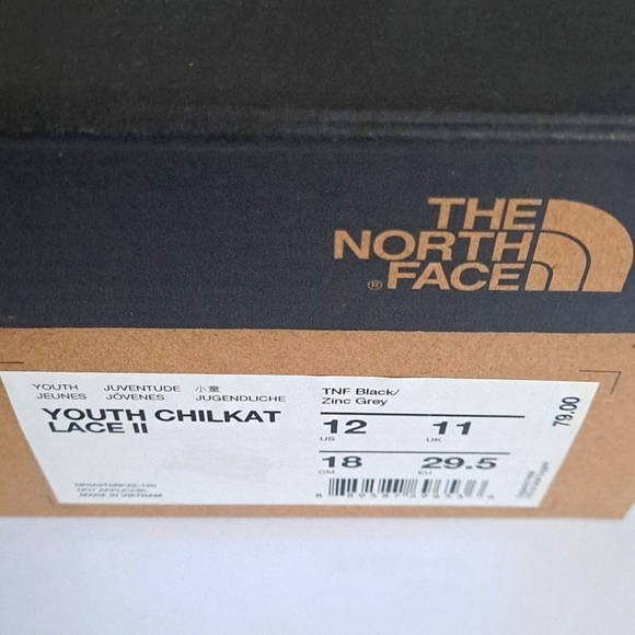 The North Face Youth Boys Size 12 Chilkat Lace II Boots New in Box - Picture 4 of 16